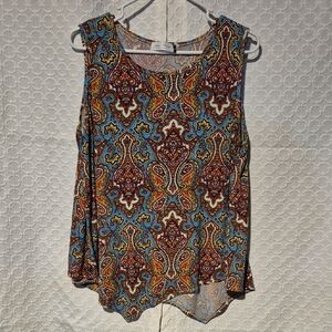 Star Vixen Multicolor Paisley Tank Top
